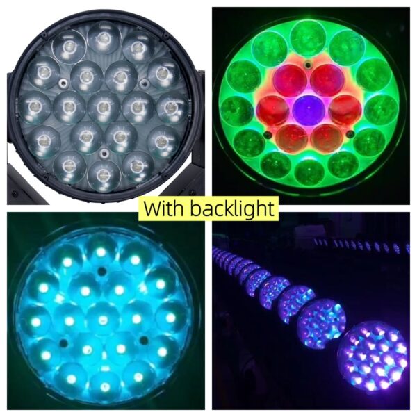 19x15W LED Zoom Wash Moving Head Light