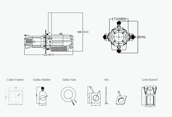 300W Bi-color Profile SpotLight