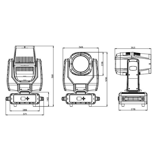 Waterproof 380W Beam Light