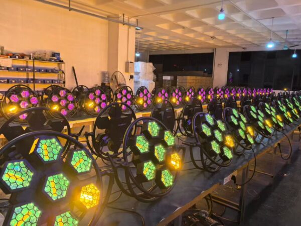 7×100W COB Round Halo Retro Stage Light
