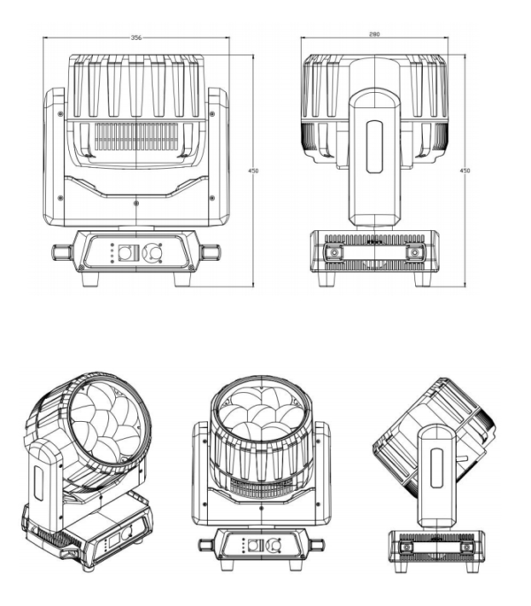 Bee Eye Matrix Moving Head Light 7×60W