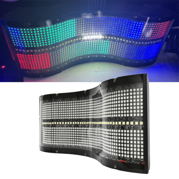 Curve Strobe Light with Pixel Effect