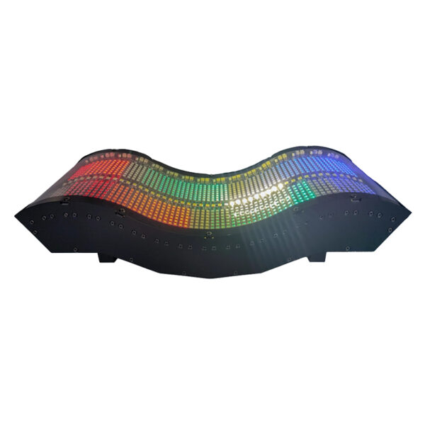 Curve Strobe Light with Pixel Effect