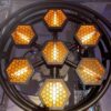 7×100W COB Round Halo Retro Stage Light