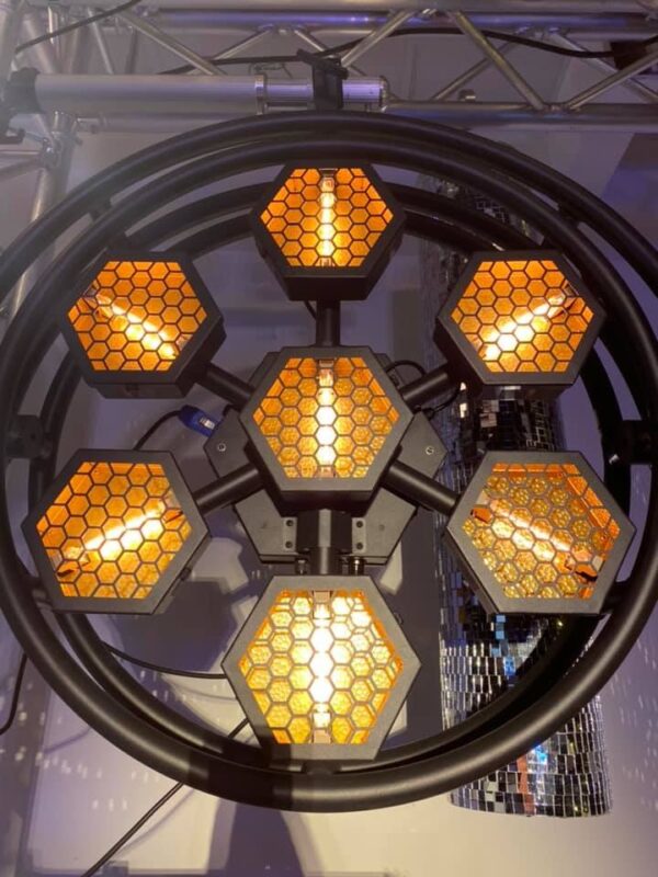 7×100W COB Round Halo Retro Stage Light