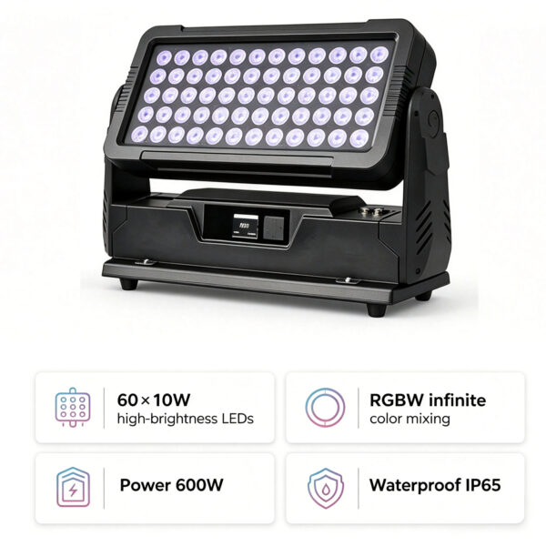 60LED Wall Wash Moving Head Light