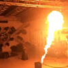 triple way flame machine